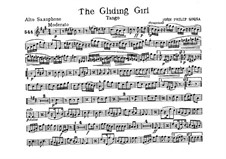 The Gliding Girl. Tango: Alto saxophone part by John Philip Sousa