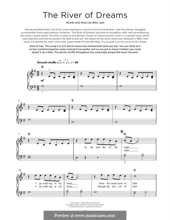 The River of Dreams: For piano by Billy Joel