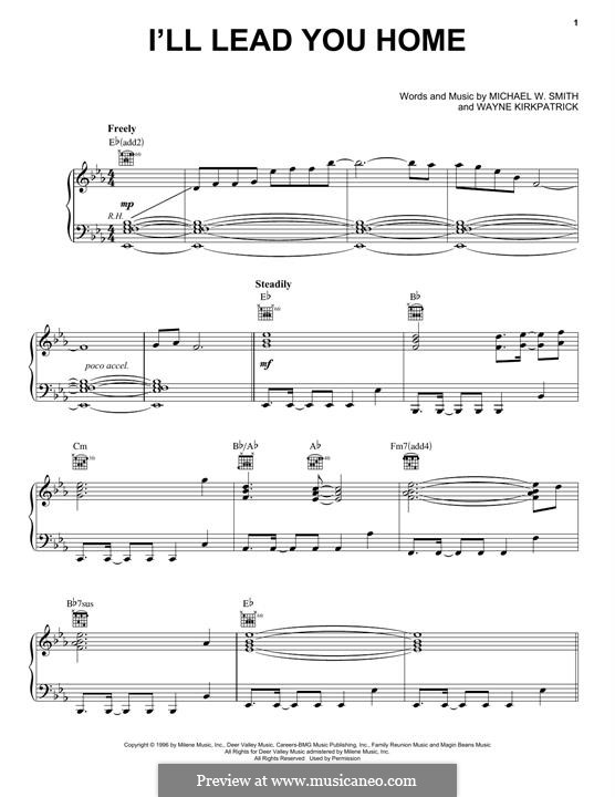 I'll Lead You Home: For voice and piano (or guitar) by Wayne Kirkpatrick