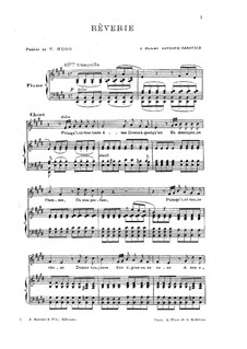 Reverie: Piano-vocal score by Camille Saint-Saëns