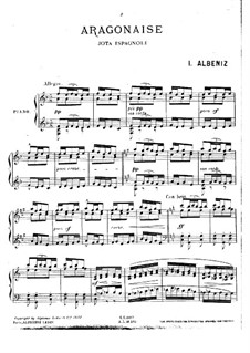 Two Spanish Dance, Op.164: No.1 Aragón by Isaac Albéniz