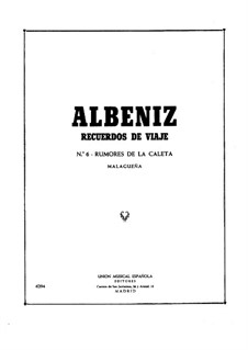 Recuerdos de viaje: No.6-7 by Isaac Albéniz