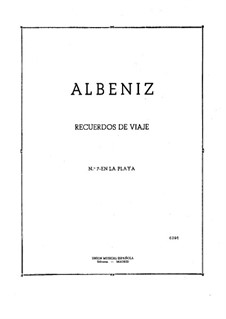 Recuerdos de viaje: No.7 En la playa by Isaac Albéniz
