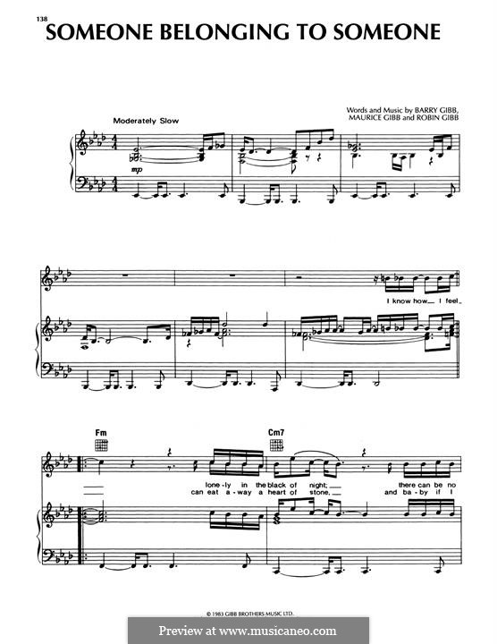 Someone Belonging To Someone (Bee Gees): Someone Belonging To Someone (Bee Gees) by Barry Gibb, Maurice Gibb, Robin Gibb