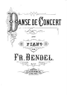 Danse de concert: Danse de concert by Franz Bendel