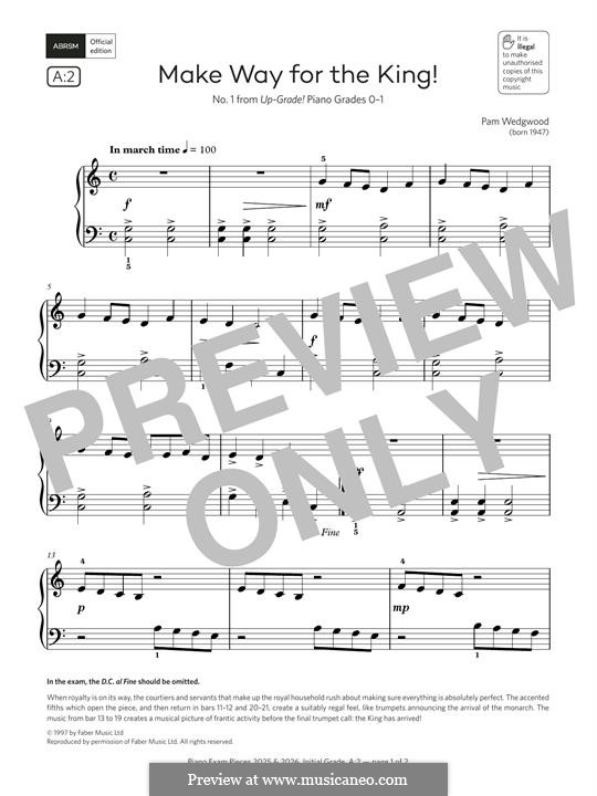 Make way for the king by p wedgwood sheet music on musicaneo