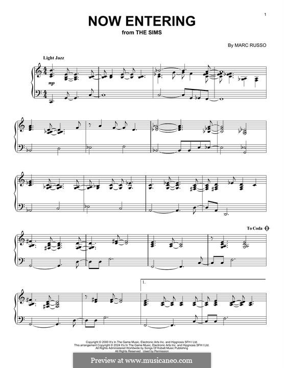 Now Entering (from The Sims): Now Entering (from The Sims) by Marc Russo
