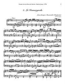 Pieces for Harpsichord, Op.1: No.2 La Demargnola by Jean-Jacques Beauvarlet-Charpentier