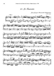 Pieces for Harpsichord, Op.1: No.10 La Tourrette by Jean-Jacques Beauvarlet-Charpentier