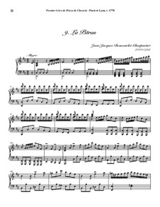 Pieces for Harpsichord, Op.1: No.9 La Pitras by Jean-Jacques Beauvarlet-Charpentier