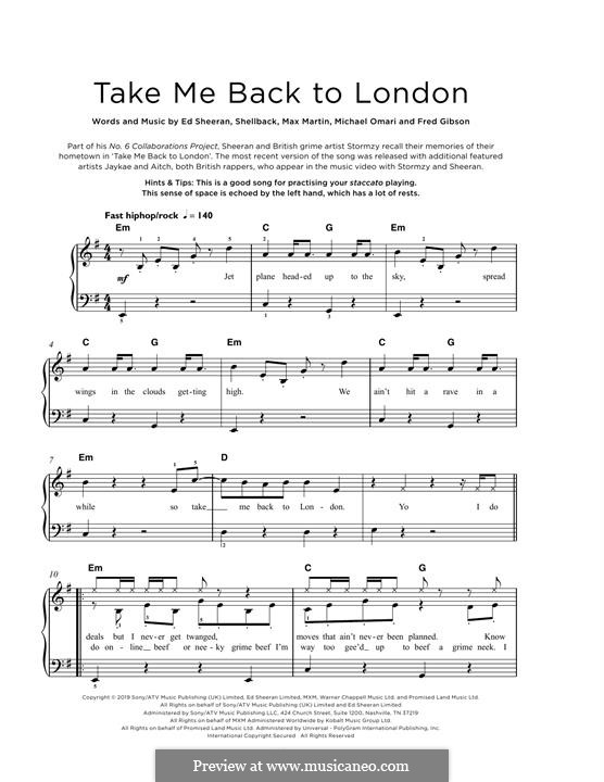 Take Me Back To London (feat. Stormzy): Take Me Back To London (feat. Stormzy) by Ed Sheeran