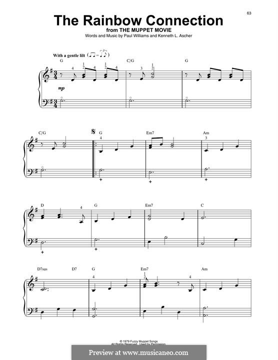 The Rainbow Connection (Kermit the Frog): For harp by Paul H. Williams, Kenneth L. Ascher