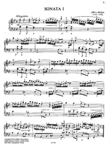 Sixteen Sonatas for Piano: Sonatas No.1, 2 by Jiří Antonín Benda
