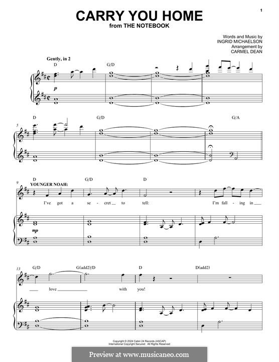 Carry You Home (from The Notebook): Carry You Home (from The Notebook) by Ingrid Michaelson