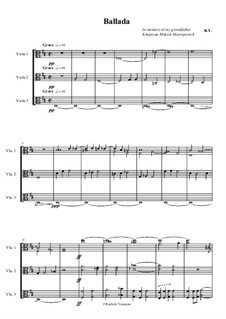 Ballada, Op.3: Ballada by Hrachya Yessayan