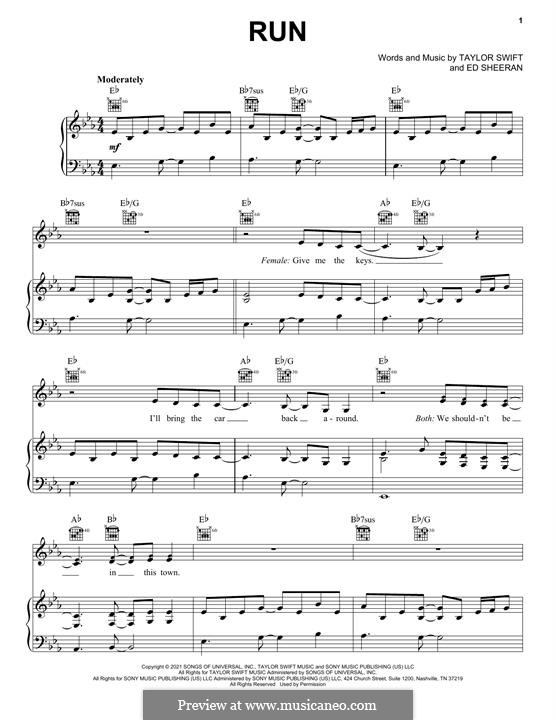Run (From The Vault) Taylor Swift: Run (From The Vault) Taylor Swift by Ed Sheeran