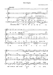 Salve regina, Op.9: Salve regina by Johann Teibenbacher
