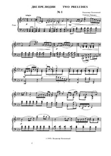 2 Preludies for piano: No.1 by Vladimir Polionny