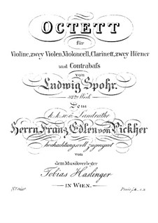 Octet in E Major, Op.32: Violin part by Louis Spohr