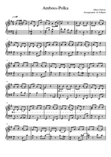 Amboss Polka: For piano by Albert Parlow