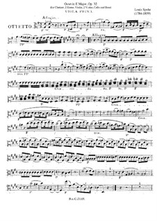 Octet in E Major, Op.32: Viola I part by Louis Spohr