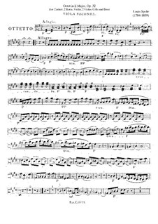 Octet in E Major, Op.32: Viola II part by Louis Spohr