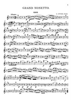 Grand Nonet, Op.31: Oboe part by Louis Spohr