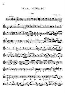 Grand Nonet, Op.31: Viola part by Louis Spohr