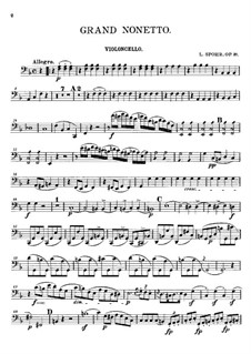 Grand Nonet, Op.31: Cello part by Louis Spohr