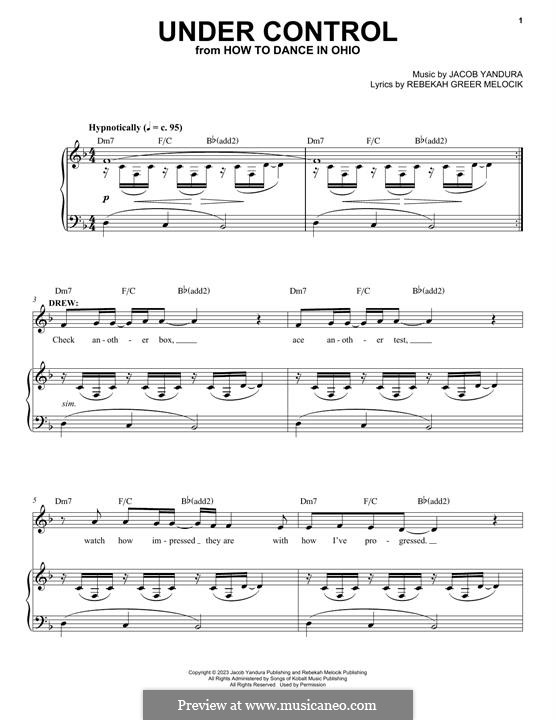 Under Control (from How To Dance In Ohio): Under Control (from How To Dance In Ohio) by Jacob Yandura