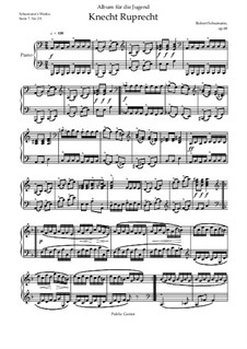 No.12 Knecht Ruprech (Saint Nicholas): For piano by Robert Schumann
