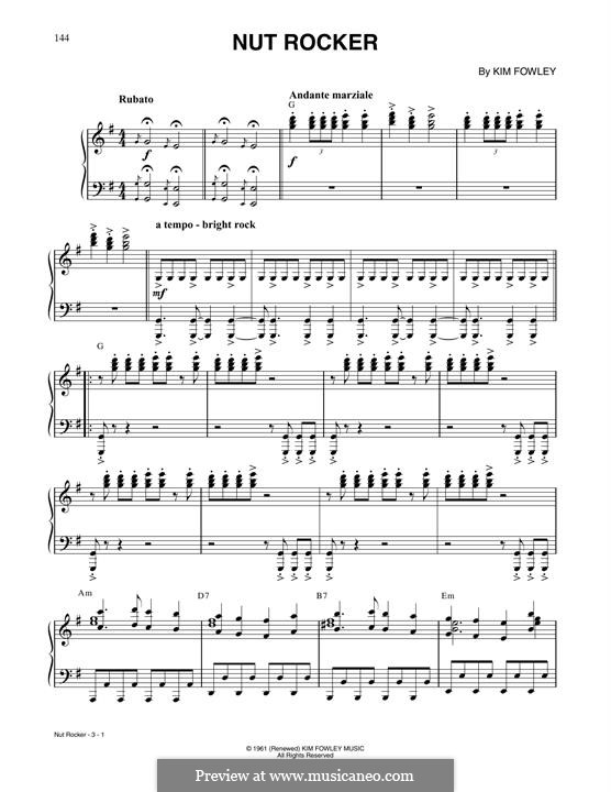 Nut Rocker (B. Bumble & The Stingers) by K. Fowley on MusicaNeo