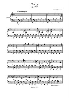 Four Studies, Op.2: No.4 by Sergei Prokofiev
