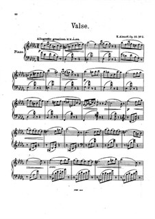 Four Pieces for Piano, Op.10: No.2 Waltz by Eugen Fedorovich Alenev