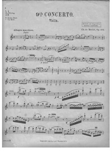 Violin Concerto No.9, Op.104: Solo part by Charles Auguste de Beriot