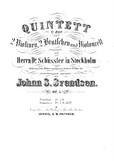 String Quintet in C Major, Op.5: Full score by Johan Svendsen