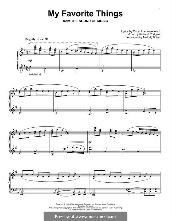 Piano version: For a single performer by Richard Rodgers