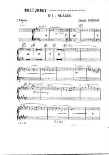 Three Nocturnes, L.91: Parts by Claude Debussy