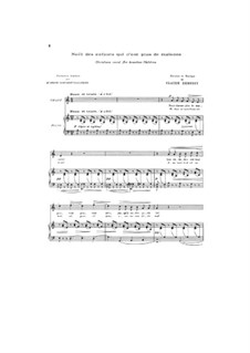 Noël des enfants qui n'ont plus de maison (Christmas Carol for Homeless Children), L.139: Piano-vocal score by Claude Debussy