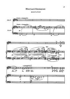 Five Poemes by Baudelaire, L.64: No.4 Recueillement by Claude Debussy