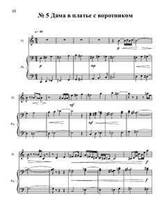 Пять офортов Пабло Пикассо для флейты и фортепиано: No.5 Дама в платье с воротником by Vitalii Manyk