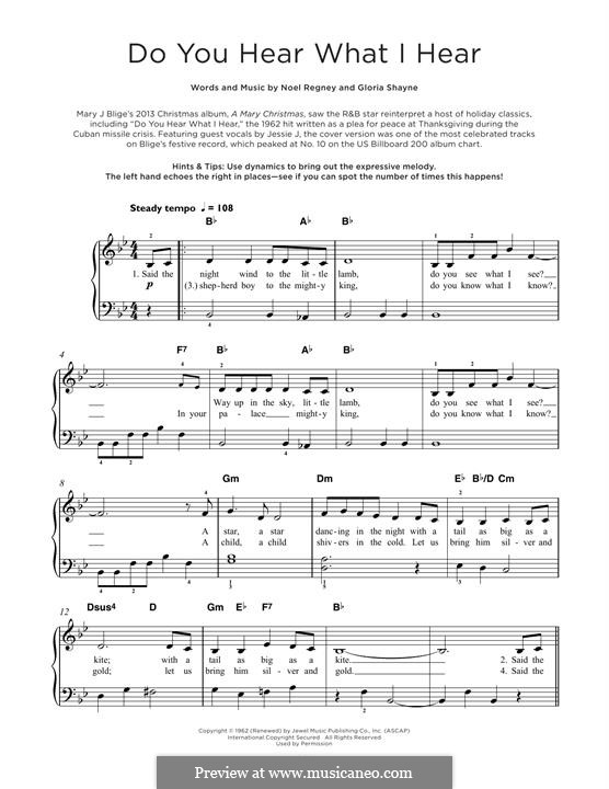 Piano version: For a single performer by Gloria Shayne, Noël Regney