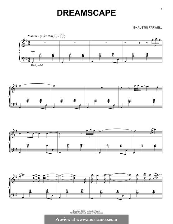 Dreamscape by A. Farwell - sheet music on MusicaNeo