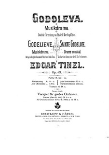 Godelieve. Overture, Op.43: Godelieve. Overture by Edgar Pierre Joseph Tinel