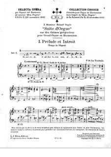 Suite on Gregorian Themes for Organ (or Harmonium): Suite on Gregorian Themes for Organ (or Harmonium) by Fernand de La Tombelle
