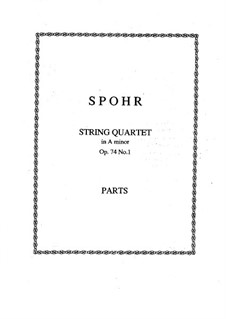 Three String Quartets, Op.74: Quartet No.1 by Louis Spohr