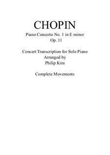 Complete Concerto: Version for piano by Frédéric Chopin