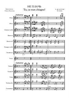 Tu, ca nun chiagnie: Full score, parts by Ernesto de Curtis