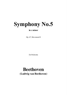 Movement II: Full score, parts by Ludwig van Beethoven