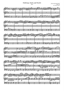 Wir danken dir, Gott, wir danken dir, BWV 29: Aria Tenor - Violin Halleluja, Stärk und Macht by Johann Sebastian Bach